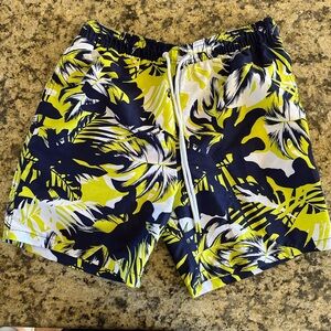CALVIN KLEIN Men’s Swim Trunks Medium Drawstring Waist